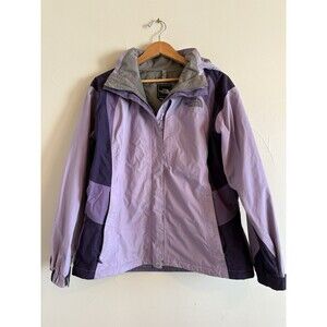 The North Face Women’s HyVent Hooded Lilac Purple Jacket Size XL No Vest LINER